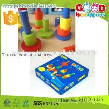 Promotion Rabatte Holz Spielzeug Torreta pädagogischen Spielzeug OEM Vorschule Unterricht Spielzeug für Kinder MDD-1026